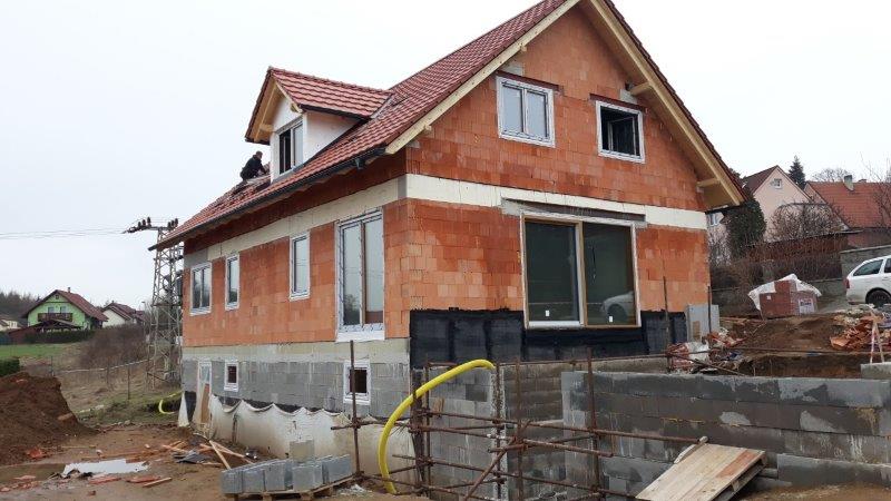 Hőszigetelés Egerben – családi ház szigetelése kivitelezés közben